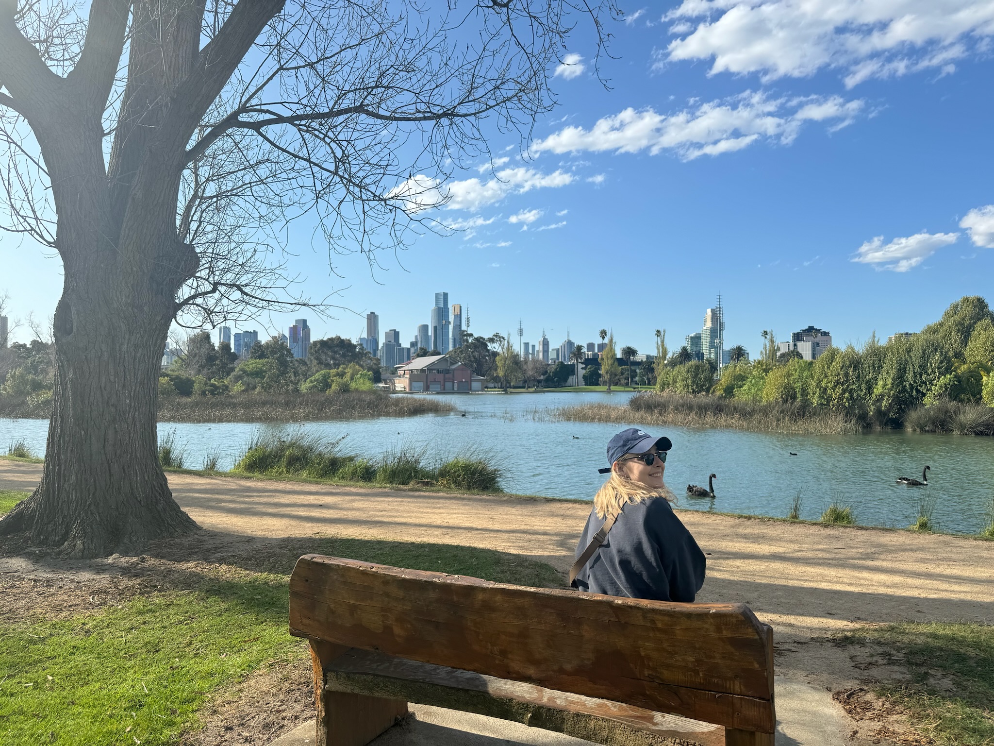 Me in Albert Park in Melbourne